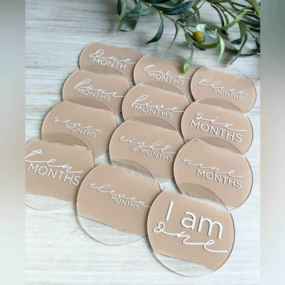 Baby milestone discs